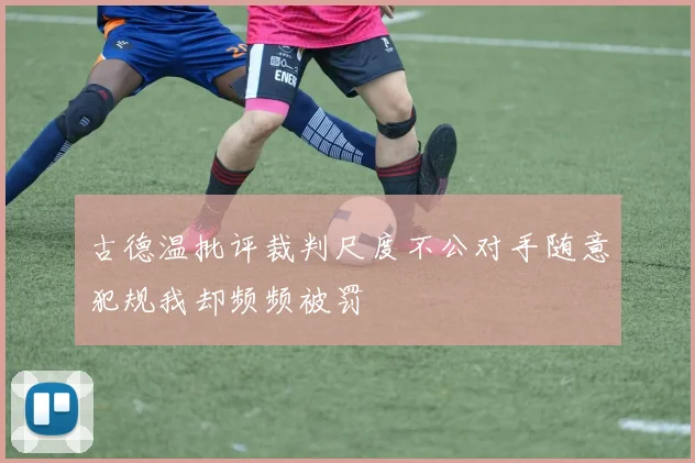 古德温批评裁判尺度不公对手随意犯规我却频频被罚